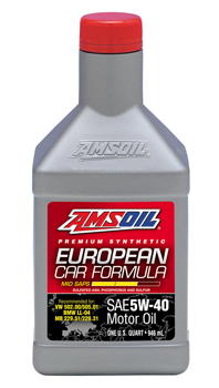 European Car Formula 5W-40 Synthetic Motor Oil